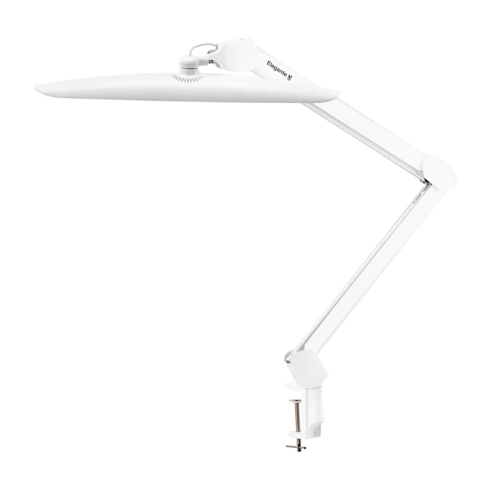 Elegante LED-arbetslampa 98 LED – 4-stegs Dimbar, 5700 K, Klämfäste