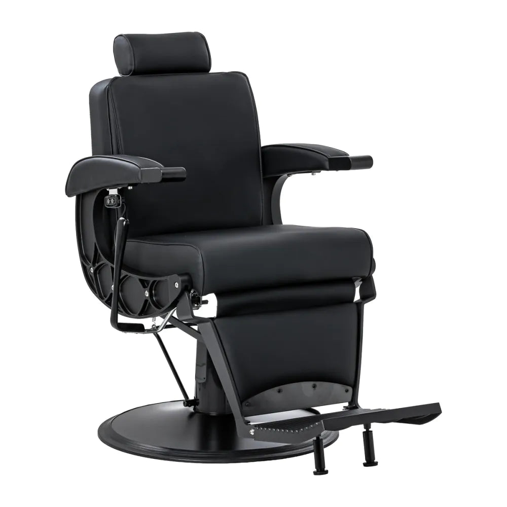 Barberstol Continental med massagefunktion, svart