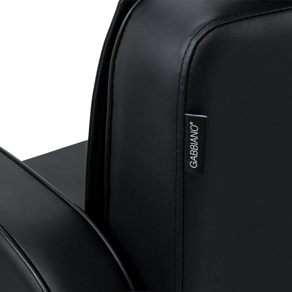 Barberstol Continental med massagefunktion, svart