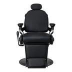Barberstol Francesco med massagefunktion, svart