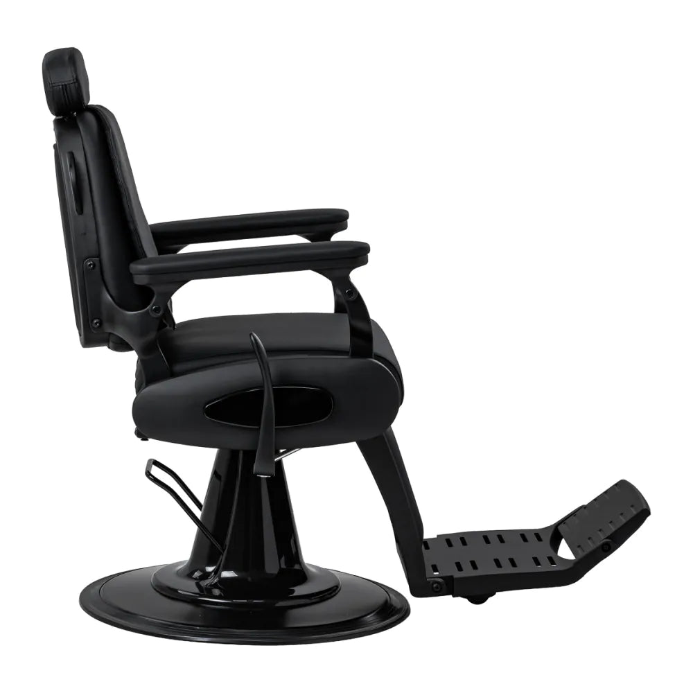 Barberstol Francesco med massagefunktion, svart