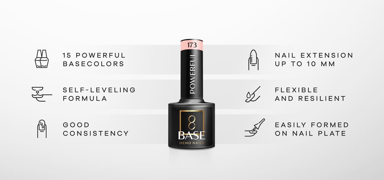 OCHO NAILS Kraftfull 170 Base - 5 g